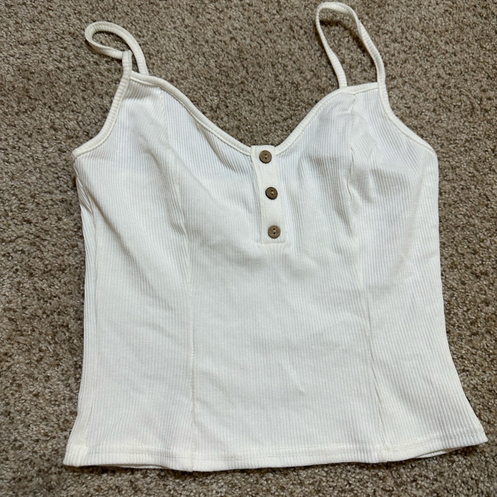 White Large tank top